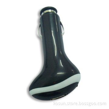 In-car Charger with 13.5 to 24V DC Input Voltage and 5V DC, 1,000mAh Output Voltage